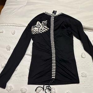 Volcom women rashguard small nwot
